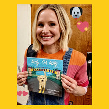 Load image into Gallery viewer, The day that our friend, Kirsten Bell came to town and received a copy of our book! We signed it for her and her daughters — but no, we didn’t get to meet her. So, we like to point out that this was the day that Kristen Bell (the voice of “Ana” in “Frozen”) got OUR autographs! :)
